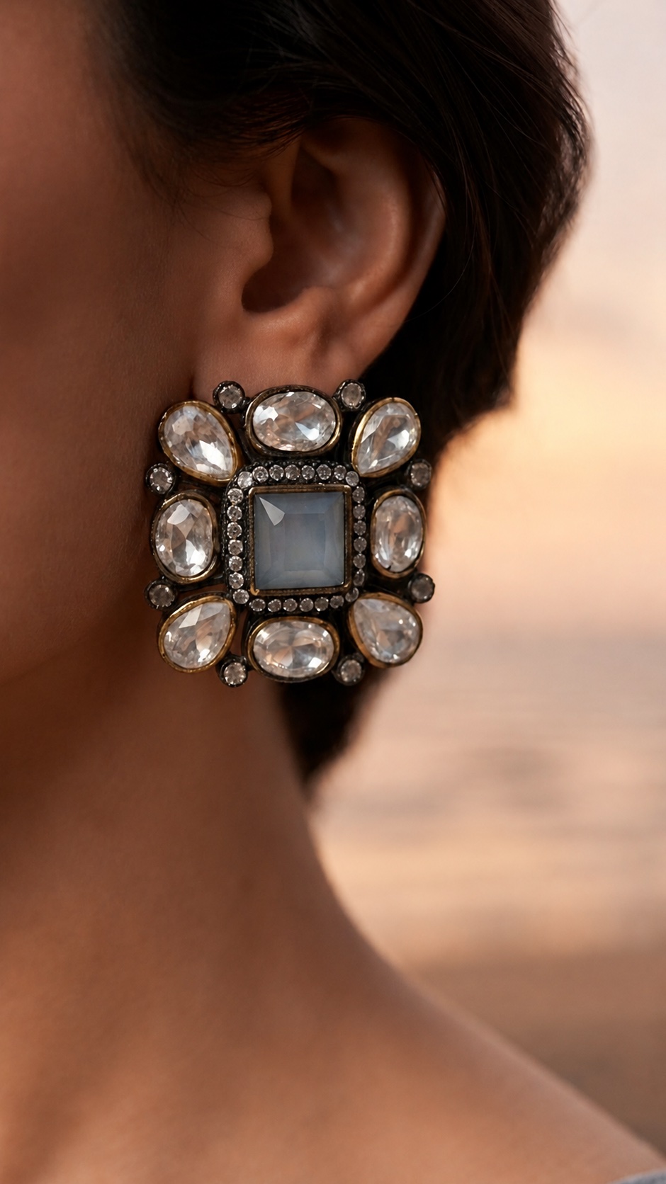 Crystal Cluster Studs